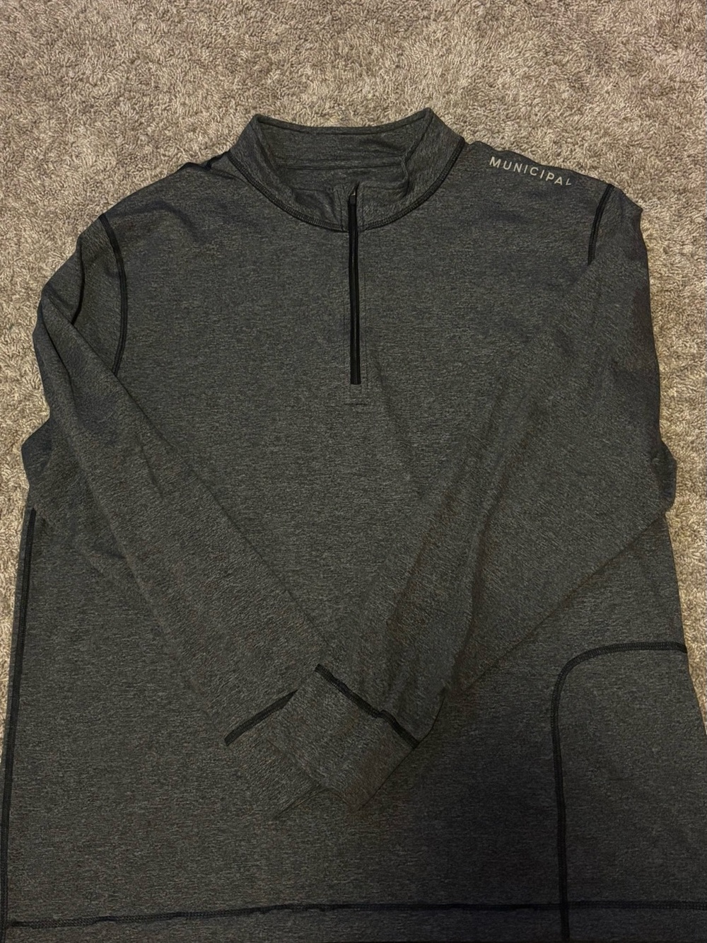 Municipal Charcoal Gray Quarter-Zip Pullover